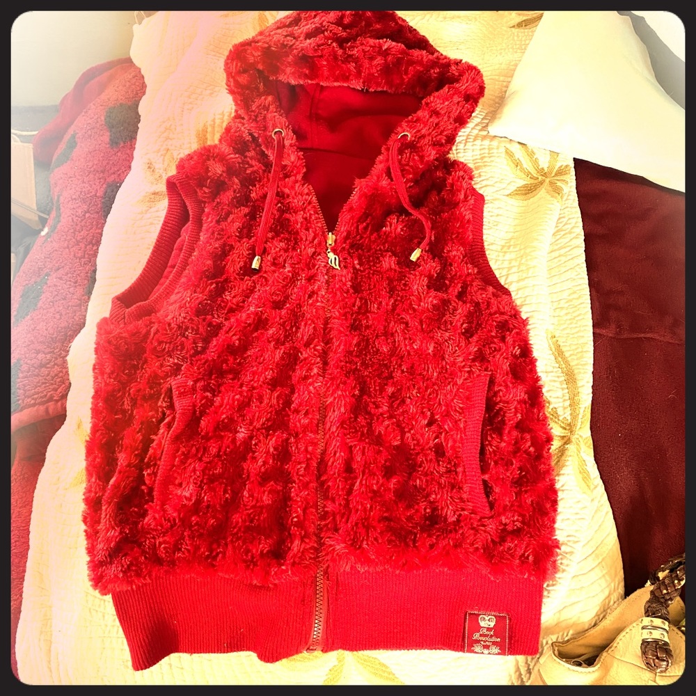 Rock revolution reversible hoodie sleeveless